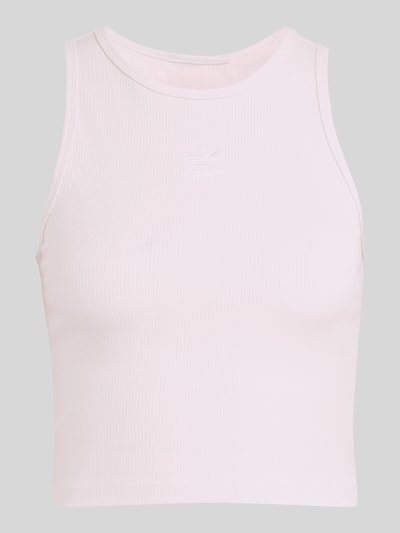 adidas Originals Slim Fit Top aus Rippstrick Rosa 2