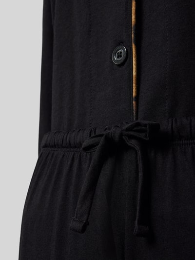 Lauren Ralph Lauren Regular fit pyjama met borstzak Zwart - 2