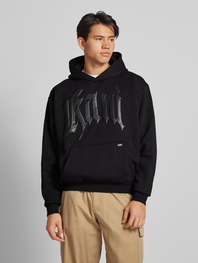 KARL KANI Hoodie mit Label-Print Black 4