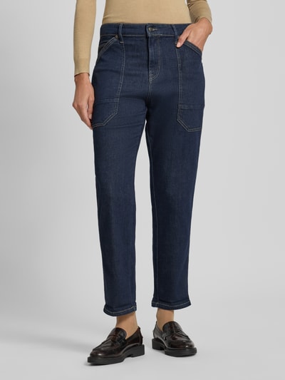 MAC Relaxed Fit Jeans mit Eingrifftaschen Modell 'Iowa Baggy' Dunkelblau 4