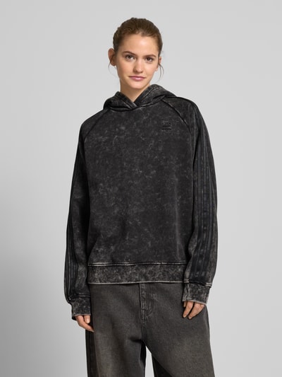 adidas Originals Oversized Hoodie mit Label-Stitching Black 4