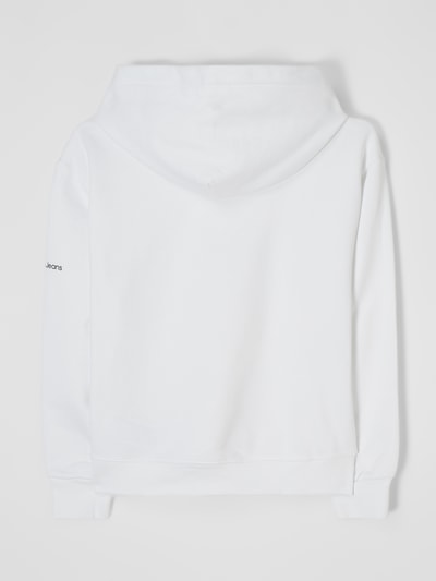 Calvin Klein Jeans Hoodie mit Logo-Prints  Weiss 3