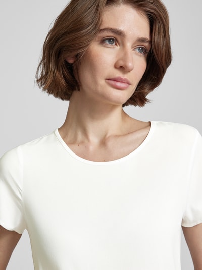 Vero Moda T-shirt z zaokrąglonym dołem model ‘BELLA’ Biały 3