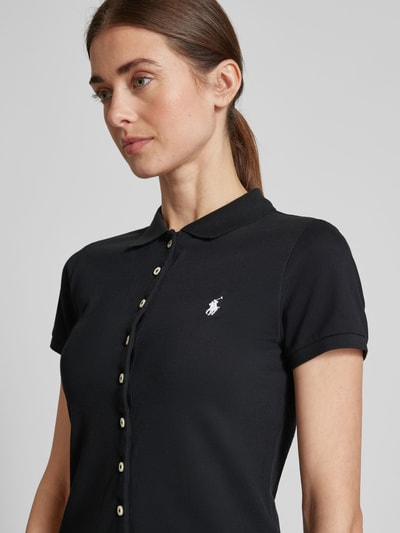 Polo Ralph Lauren Poloshirt met labelstitching Zwart - 3