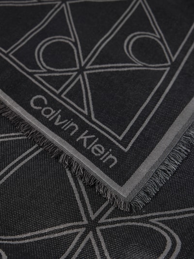 CK Calvin Klein Sjaal van modal in vierkant model Zwart - 2