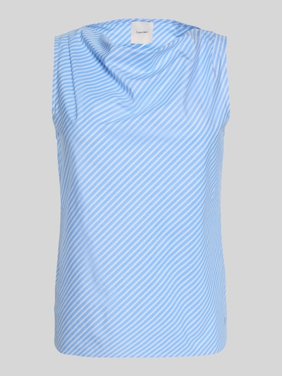 Calvin Klein Womenswear Relaxed Fit Blusentop aus reiner Baumwolle Hellblau 2
