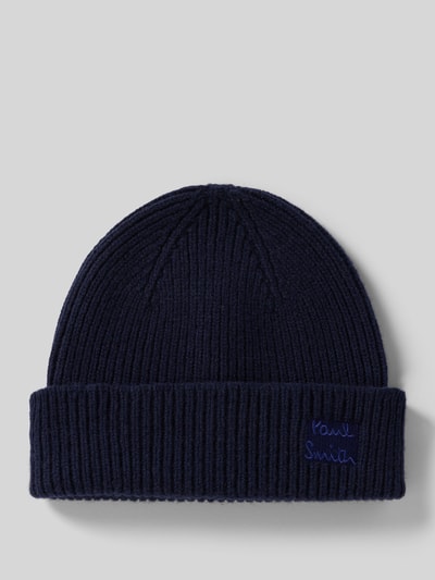 Paul Smith Beanie aus Woll-Kaschmir-Mix Marine 1