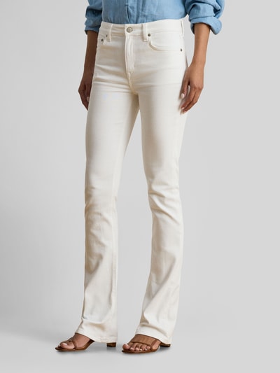 Lauren Ralph Lauren slim fit bootcut jeans van katoenmix Wit - 4