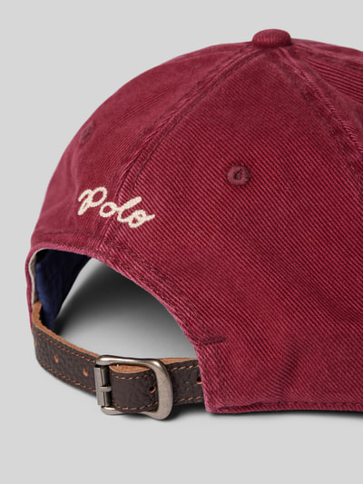 Polo Ralph Lauren Basecap mit Label-Patch Dunkelrot 3