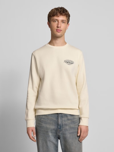 Jack & Jones Sweatshirt mit Label-Print Modell 'MAKOTO' Offwhite 4