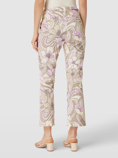 Cambio Broek met all-over motief, model 'Stella' Lichtroze - 5