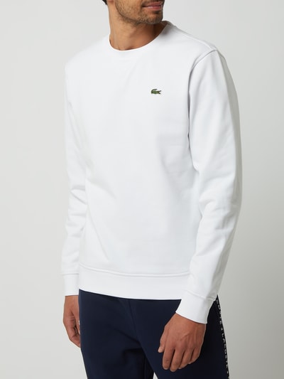 Lacoste Sweatshirt mit Logo Weiss 4