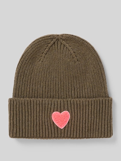 Unio Mütze aus Schurwoll-Mix mit Viskose- und Kaschmir-Anteil Khaki 1
