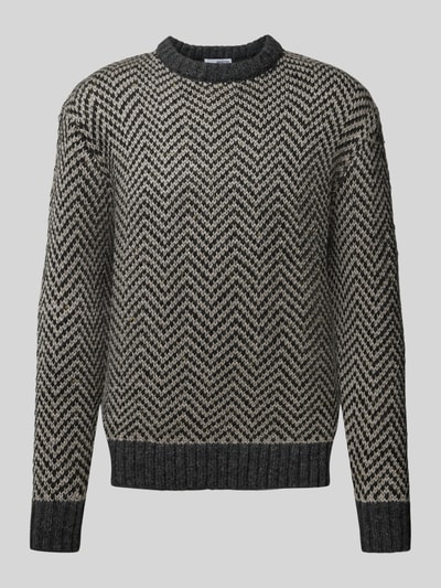 SELECTED HOMME Gebreide pullover met ronde hals, model 'HARRY' Grafiet - 2