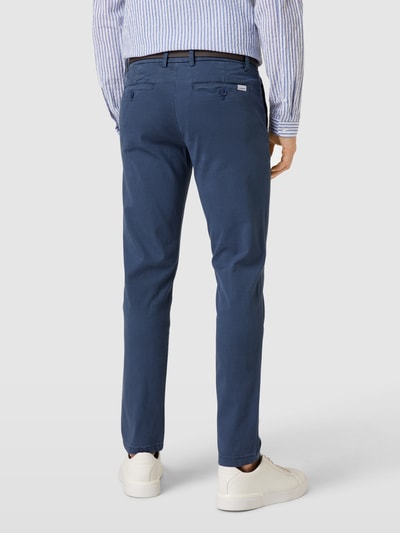 Lindbergh Chino met Franse steekzakken Marineblauw - 5