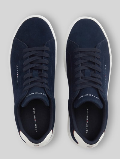 Tommy Hilfiger Sneaker aus echtem Leder mit Label-Schriftzug Marine 4