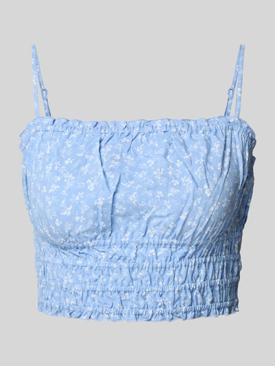 Review Crop Top mit elastischem Bund Bleu 2