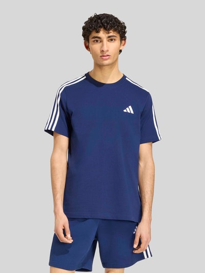 adidas Sportswear Regular Fit T-Shirt aus reiner Baumwolle Dunkelblau 4