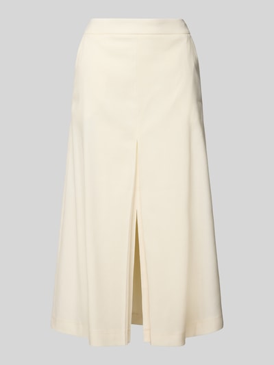 MORE Leinenrock mit Gehschlitz Offwhite 2