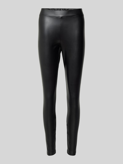 Vero Moda Legginsy o kroju skinny fit z imitacji skóry model ‘GAYA’ Czarny 1