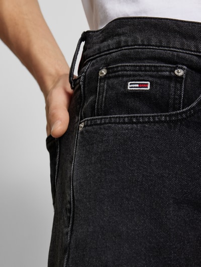 Tommy Jeans Straight fit jeans met labelstitching, model 'OTIS' Zwart - 3