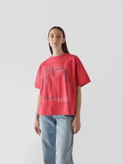 Kenzo Oversized T-Shirt mit Zierbesatz Fuchsia 4