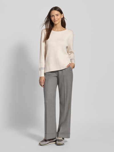 Tom Tailor Sweter z dzianiny o kroju regular fit z mieszanki wiskozy Beżowy 1