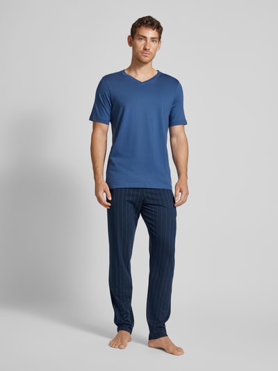 Schiesser Sweatpants mit Eingrifftaschen Dunkelblau 1