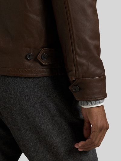 Polo Ralph Lauren Regular Fit Lederjacke Dunkelbraun 6