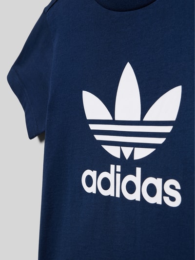 adidas Originals T-Shirt mit Label-Print Dunkelblau 2