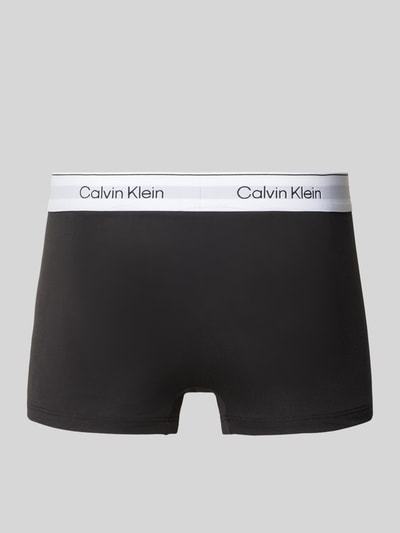 Produktfoto, Trunks mit elastischem Label-Bund im 5er-Pack von Calvin Klein Underwear in Schwarz, Baumwoll-Elasthan-Mix, enger Schnitt