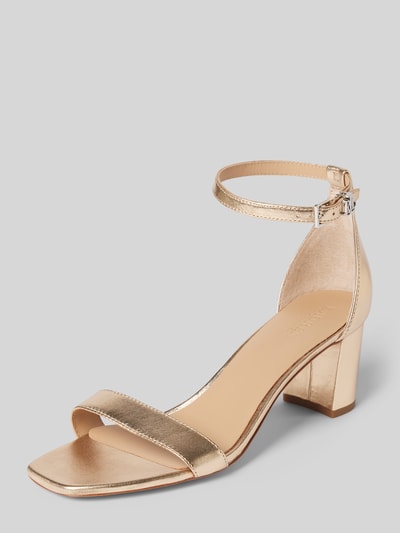 Lauren Ralph Lauren Sandalen met blokhak, model 'LOGAN' Goud gemêleerd - 1