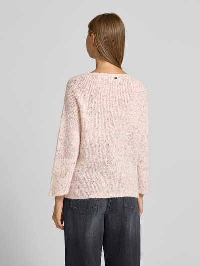 Rich & Royal Gebreide pullover met alpaca en 3/4-mouwen Offwhite - 5