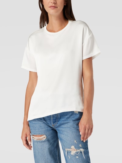 HUGO Blusenshirt mit Strukturmuster Modell 'Smart' Weiß 4
