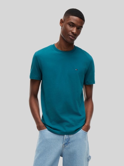 Tommy Jeans T-shirty o kroju slim fit z czystej bawełny w zestawie 2 szt. Petrol 4