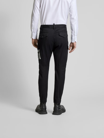 Dsquared2 Stoffhose mit Label-Print Black 5