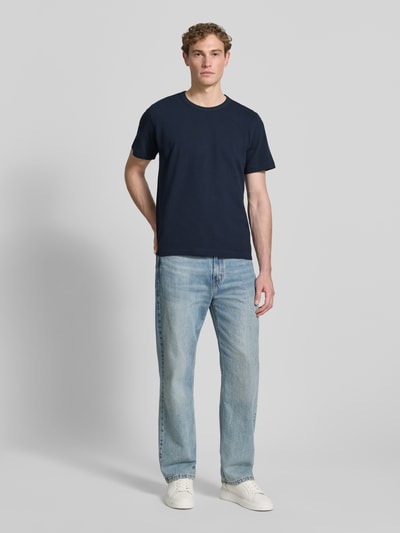 Selected Homme Regular Fit T-Shirt aus reiner Baumwolle Modell 'COOPER' Marine 1