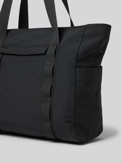 Marc O'Polo torba shopper z napisem z logo Czarny 3