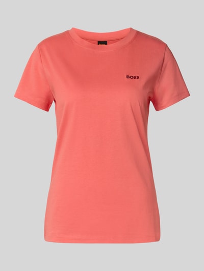 BOSS Orange Slim fit T-shirt van puur katoen, model 'ESOGO' Rood - 2