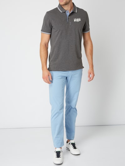 Tom Tailor Poloshirt mit Logo-Stickerei Anthrazit 1