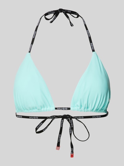HUGO Bikini-Oberteil in Triangel-Form Modell 'PURE' Blau 1