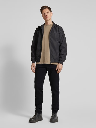 BOSS Orange Regular fit jeans met labeldetail, model 'Re.Maine' Zwart - 1