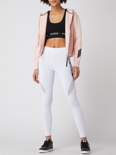 Guess Activewear Stanik z mieszanki bawełny ekologicznej  Czarny 1