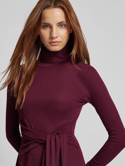 Lauren Ralph Lauren Midi-jurk met col, model 'VAUREEN' Zwart - 3