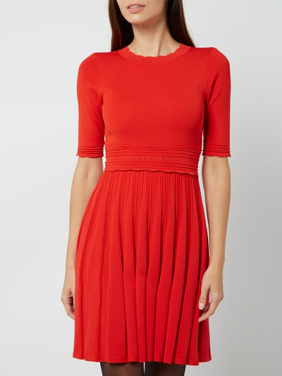 Ted Baker Strickkleid mit 1/2-Arm Rot 4