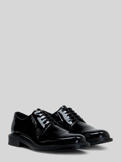 HUGO Schnürschuhe aus Rindsnappa mit Lackoptik Black 2