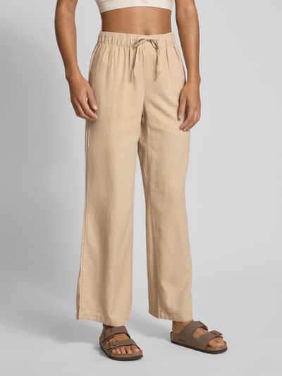Only Weite Hose aus Viskose-Leinen-Mix Modell 'CARO' Sand 4
