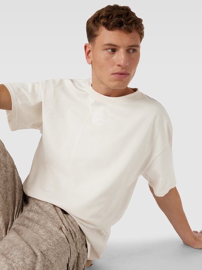 KARL KANI T-shirt met labelstitching Offwhite - 3