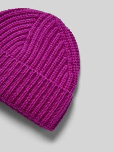 Seeberger Beanie met labeldetail Violet - 2