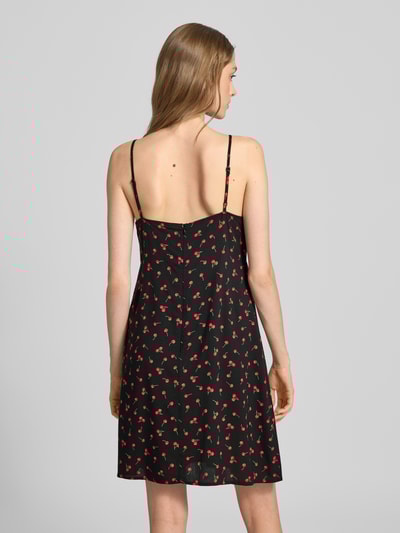 Only Mini-jurk in A-lijn van pure viscose, model 'NOVA LIFE' Zwart - 5